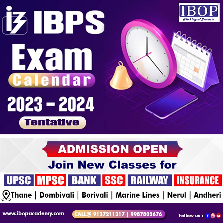IBPS Exam Calendar for the Year 202324